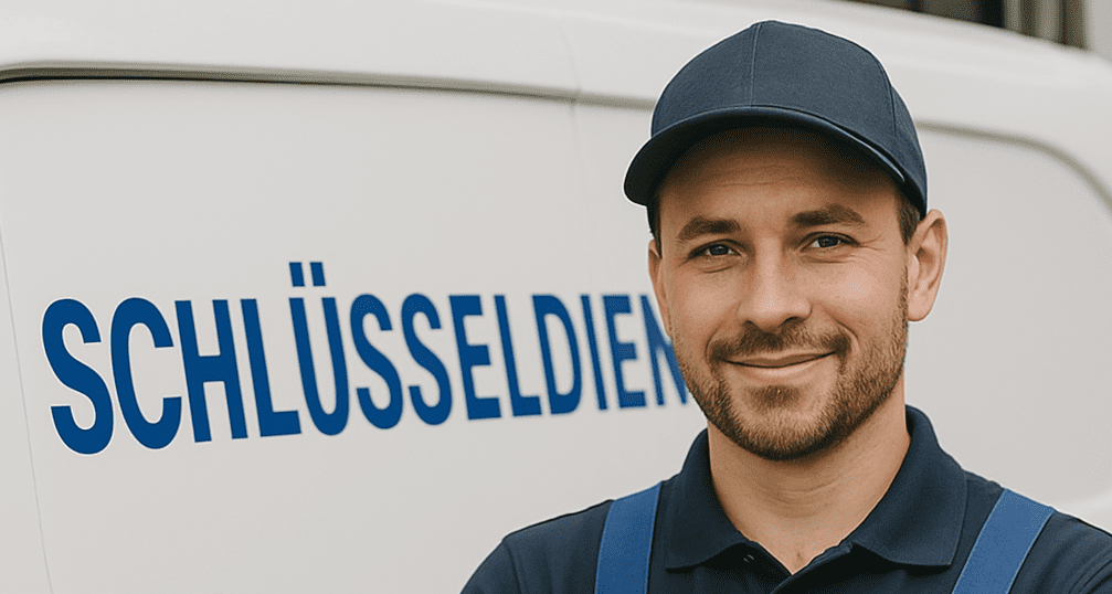 Mitarbeiter des Schlüsseldienstes Krefeld-Fischeln unterstützen Kunden zuverlässig bei Schloss- und Türproblemen vor Ort.